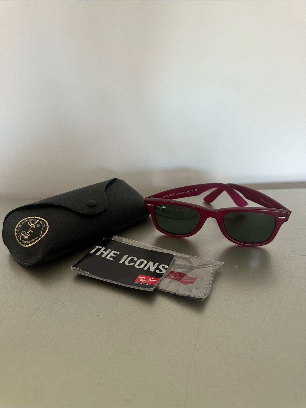 Ray-Ban Burgundy Wayfarer Sunglasses